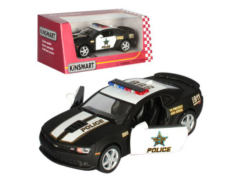 Машинка инерционная Chevrolet Camaro Police KT5383WP 16 см, открывающаяся дверь, Kinsmart