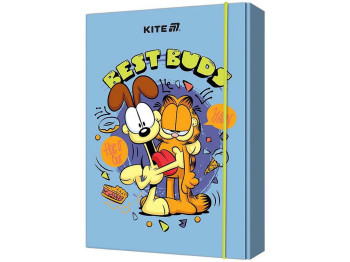 Папка для тетрадей на резинке, картон, формат B5, дизайн Garfield Retro, Kite