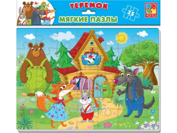 Мягкие пазлы Сказки, Теремок, 35 элементов, Vladi Toys