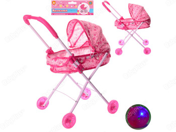 Кукольная коляска металлическая Классика. Metr+ M 0355 U/R