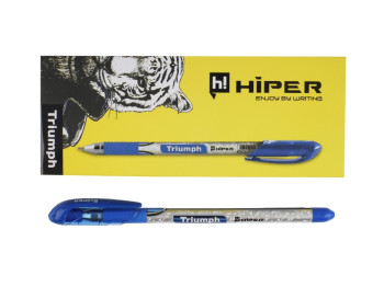 Ручка масляна Triumph. Hiper HO-195. 0,7 мм. Колір синій