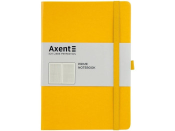 Записная книжка Axent Partner Prime А5, клетка, 96 листов, желтая обложка, Axent