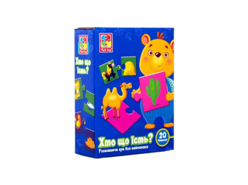 Развивающая игра, Кто что ест?, Vladi Toys