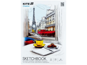 Скетчбук A4 для работ маркерами Kite Creative K-1281, 30 листов