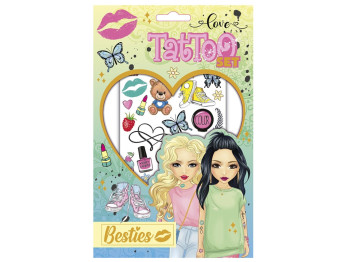 Набор наклеек на тело Summer Besties 961010, 24 см, временные татуировки, Besties