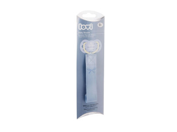 Ланцюжок до пустушки, Baby Shower Boy, текстиль/пластик, 0м+, 51/020boy, LOVI