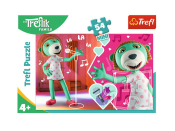 Пазли Музика Сім'я Трефликів, 54 елемента MINI, Trefl