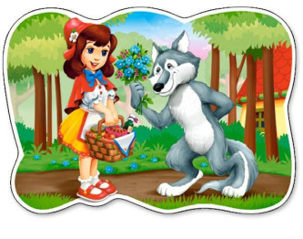 Пазлы Красная шапочка, 12 элементов, Castorland