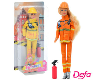 Кукла пожарная Defa Lucy 8461, 29 см, с огнетушителем Уценка
