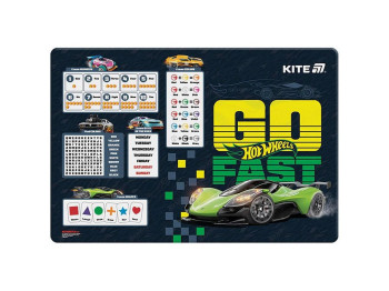 Подкладка настольная Hot Wheels 42,5x29см, Kite