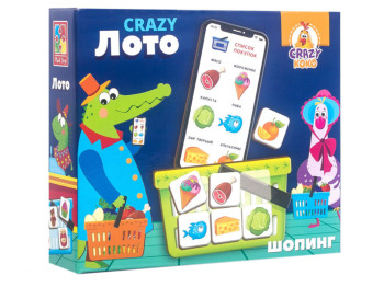 Игра настольная CRAZY Лото. Vladi Toys VT8055-03. Рус  УЦЕНКА