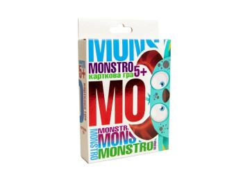 Гра карткова на пам’ять Monstro, 55 карток, з персонажами, Strateg