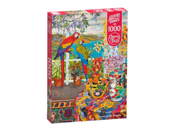 Пазлы Попугаи на веранде, 1000 элементов, Cherry Pazzi 30639