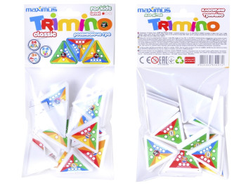 Розвиваюча гра Триміно Класичне в кульку. 24 елемента. Maximus 5497