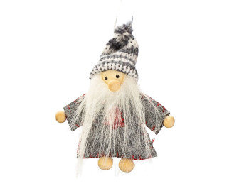 Мягкая новогодняя игрушка Гном лесной, 016NV