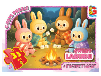 Пазлы картонные Веселые Лабубу, 35 элементов, G-Toys