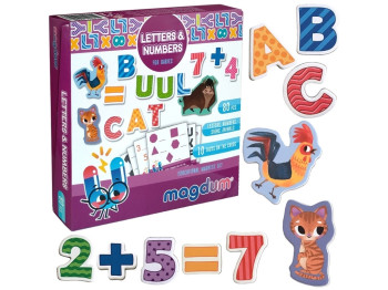 Магнітна гра Letters & Numbers. Magdum ML4031-09 EN