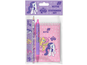 Набор канцелярских принадлежностей My Little Pony, 4 предмета, блокнот А6, Kite