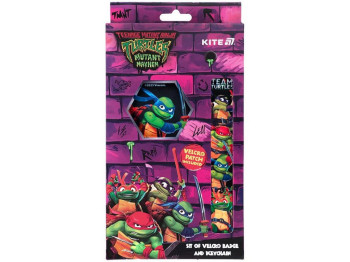 Набор бейдж на липучке и подвеска, 2 штуки, TMNT Mutant Mayhem, Kite