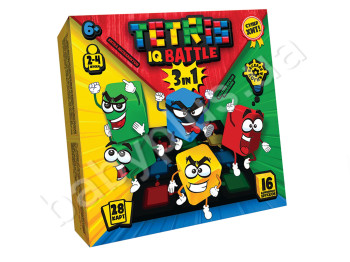 Настольная игра Tetris IQ battle 3in1. Danko toys G-TIB-02. Рус (ПОВРЕЖДЕНА УПАКОВКА)