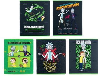 Тетрадь в линию 24 листа, Rick&Morty (цена за 1шт)