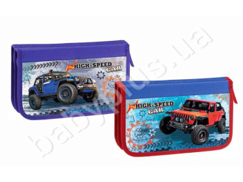 Пенал подвійний картонний HIGH SPEED, KIDIS 7456