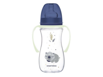 Пляшка антиколікова з широким отвором 300 мл Easystart Sleepy Koala - блакитна. Canpol Babies 35/238
