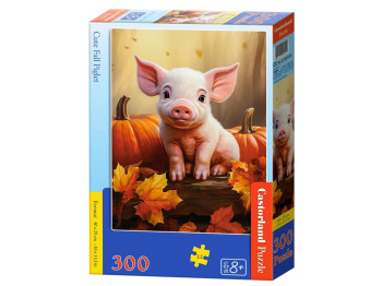 Пазлы Милый осенний поросенок, 300 элементов, Castorland B-030569