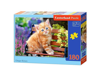 Пазлы Рыжий котенок, 180 элементов, Castorland