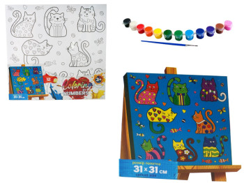 Набор для творчества Раскраска по номерам Coloring by numbers 31х31см, Danko Toys