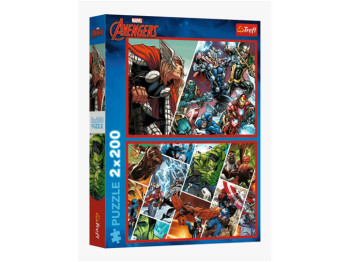 Пазли 2 в 1 Trefl The Avengers Захисники світу, 2 х 200 деталей