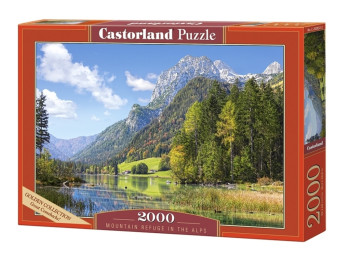 Пазлы Mountain Refuge в Alpах, 2000 элементов, Castorland