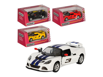 Машинка інерційна металева Lotus Exige R-GT, 12 см, відкриваються двері, Kinsmart