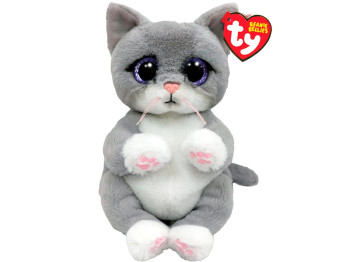М'яка іграшка BEANIE BELLIES Сіре кошеня MORGAN. TY 41055