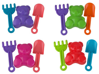 Набор для песочницы лопатка и грабли 23246, 15 см, с пасочкою, M Toys