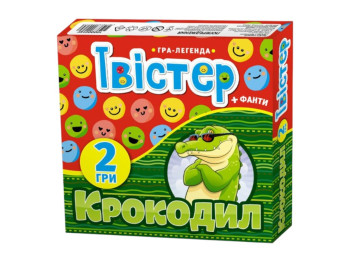 Гра 2 в 1  "Твістер + крокодил", Ранок