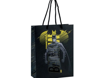 Пакет бумажный подарочный DC Batman 18х24см, Kite