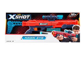 Бластер быстрострельный X-Shot Red EXCEL Hawk Eye. Zuru 36435R