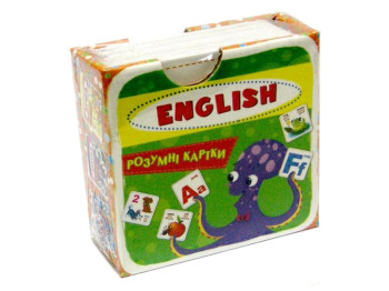 Розумні картки, English ABC, 30 карток, Crystal Book