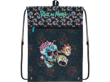 Сумка для взуття з кишенею Rick & Morty RM22-601L, 49x36 см, на шнурках, Kite
