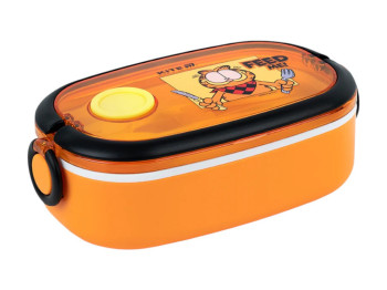 Ланчбокс Kite Garfield GF25-1180, 900 мл, с клапаном, оранжевый, Kite