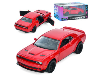 Машинка инерционная металлическая Dodge Challenger SRT, 12,5 см, открываются двери, АвтоСвіт