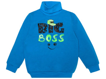 Светр дитячий для хлопчика Big boss SV-22-2-10 з начісом, Зріст 116 синій, Gabbi