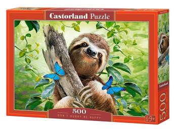Пазли Щасливий лінивець 500 елементів, Castorland
