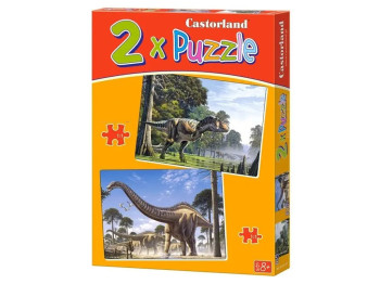Пазли Динозаври, 2хPuzzle, 165, 240 елементів, Castorland B-021147