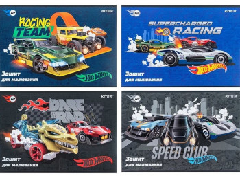 Тетрадь для рисования Hot Wheels 12 листов, упаковка 20шт (цена за 1шт)
