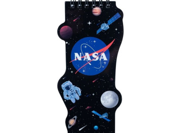 Блокнот на спирали 6х17 см, 50 листов, NASA, Kite