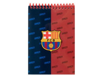 Блокнот А6 на спирали Kite FC Barcelona BC26-196, 48 листов, нелинированный