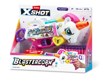 Быстрострельный бластер X-Shot Blastercorn. 16 патронов. Zuru 36729
