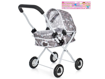 Коляска классическая для куклы 62826, 59 см, с люлькой, BabyToys
